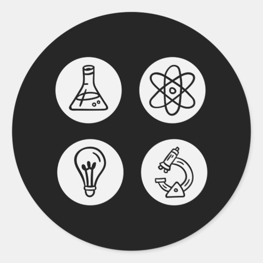 科学要素 ラウンドシール (正面)