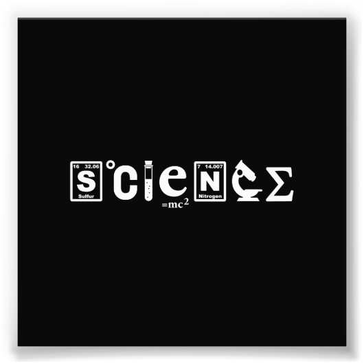 科学記号科学 フォトプリント            (正面)