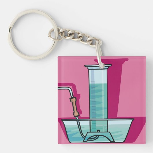 科学試験管 キーホルダー (正面)