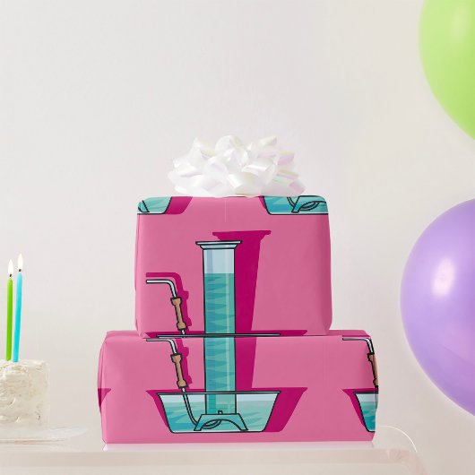 科学試験管 ラッピングペーパー