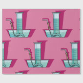 科学試験管 ラッピングペーパー (フラット)