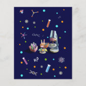 科学誕生日招待状 (裏面)