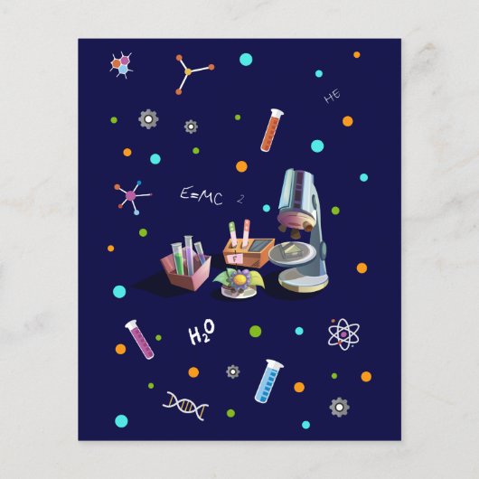 科学誕生日招待状 (裏面)