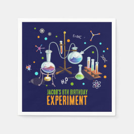 科学誕生日招待状 スタンダードカクテルナプキン
