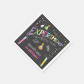 科学論文ナプキン実験室誕生日パーティー スタンダードカクテルナプキン (角)