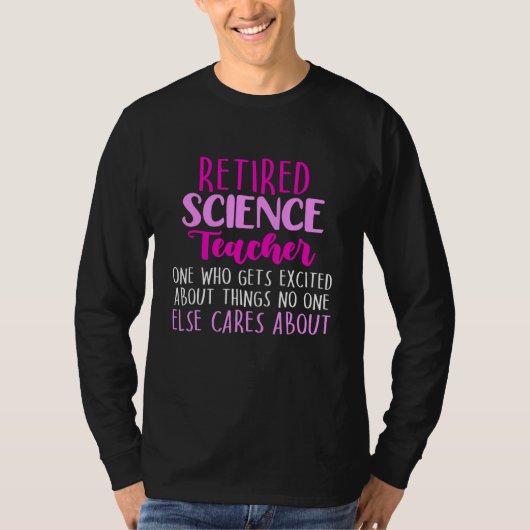 科学退職した先生学校の退職 Tシャツ (正面)