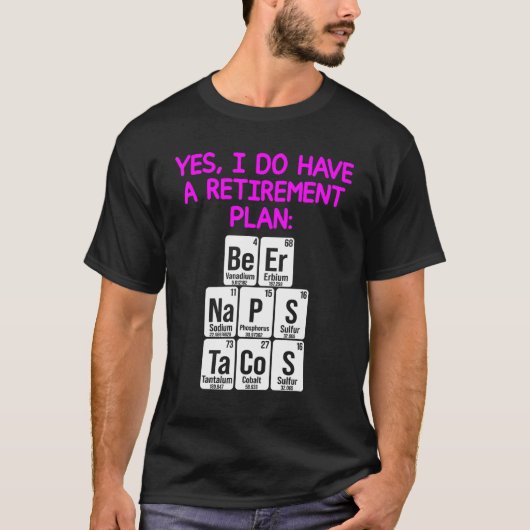 科学退職した先生義務学校退職8 Tシャツ (正面)