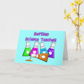 科学退職した先生 カード (黄色い花)