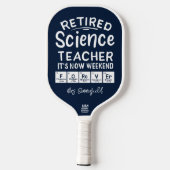 科学退職した先生Its'The Weekend Forever ピックルボールラケット (裏面)