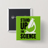 科学顕微鏡用のスタンド 缶バッジ (正面&裏面)