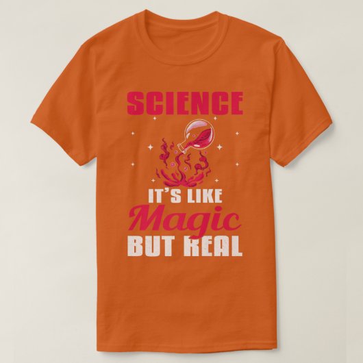 科学魔法だがプレミアム実在だ Tシャツ (デザイン正面)