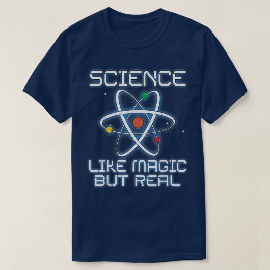 科学魔法だが実在先生科学 Tシャツ (デザイン正面)