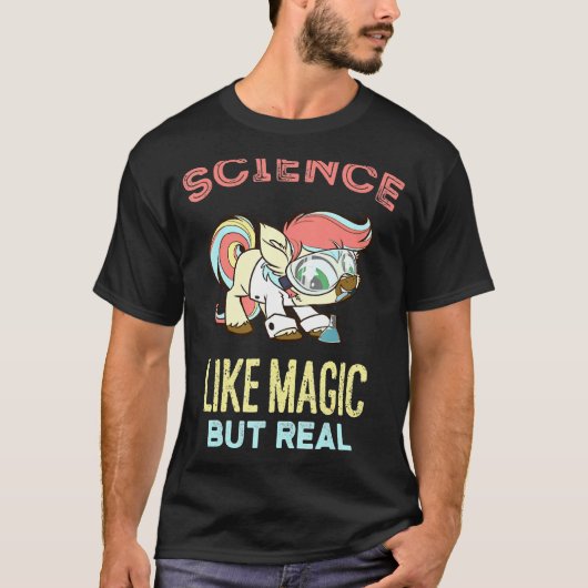 科学魔法だ実在が学生 Tシャツ (正面)
