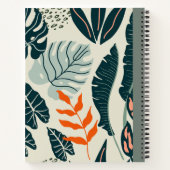 科学鮮やかノートのカバー（オレンジと緑） ノートブック (裏面)