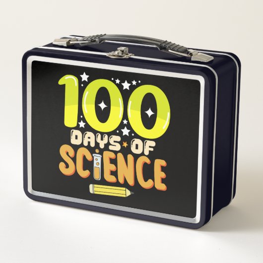 科学100日 100日目の先生 メタルランチボックス (正面)