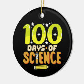 科学100日 100日目の学校の先生 セラミックオーナメント (左)