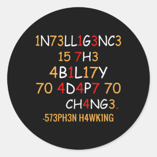 科学1N73Ll1G3Nc3 15 7H3 4B1L17Y 70 4D4P7 70 Ch ラウンドシール