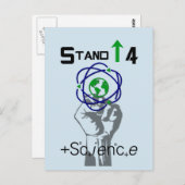 科学3月の抗議ポストカードのために立つ ポストカード (正面/裏面)