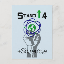 科学3月の抗議ポストカードのために立つ ポストカード