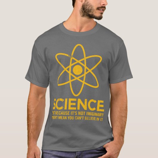 科学-ちょうどので想像… Tシャツ (正面)