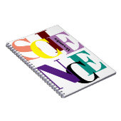 「科学」のカラフル パーソナライズされた ノートブック (右側)