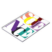 「科学」のカラフル パーソナライズされた ノートブック (左側)