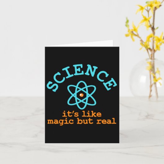 科学 カード (黄色い花)