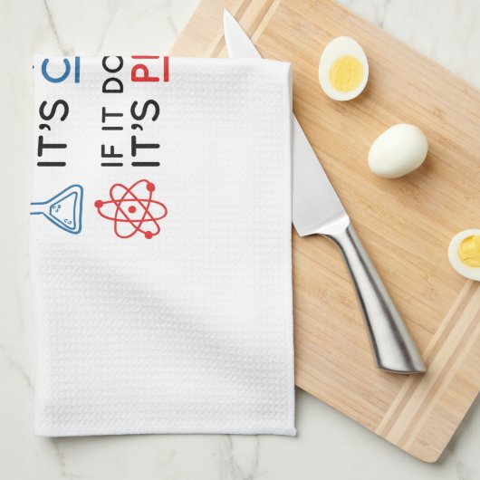 科学 キッチンタオル (四つ折り)