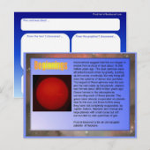 科学、システ太陽のム、始まり ポストカード (正面/裏面)