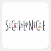 科学 スクエアシール (正面)