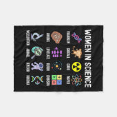 科学 – フェミニズムの茎の女の子エンパワーメント子供 フリースブランケット (正面(横))