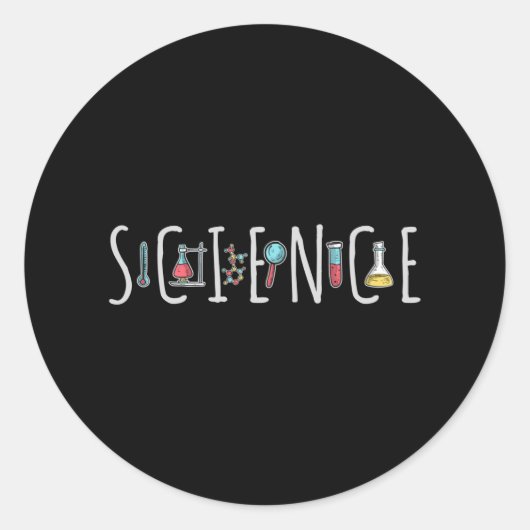 科学 ラウンドシール (正面)