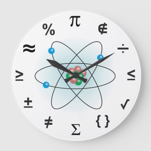 科学 ラージ壁時計 (正面)