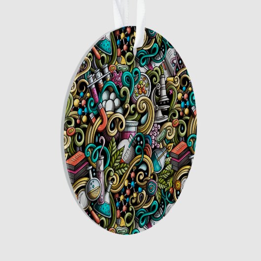 科学 – 先生-オーナメント オーナメント (正面)