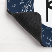 科学/化学ドードルパターンモノグラム マウスパッド (コーナー)