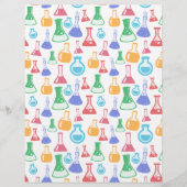 科学/化学パターンカードストック (正面)