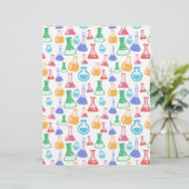 科学/化学パターンカードストック (スタンド正面)