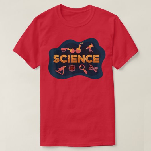 科学 – 化学物理宇宙原子DNA Tシャツ (デザイン正面)