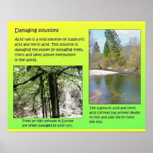 科学、化学、ソリューション、環境 ポスター (正面)