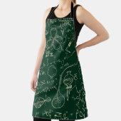 科学、化学、ヴィンテージ実験室のパターン エプロン (インサイチュ)