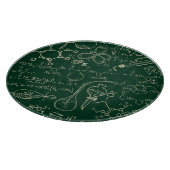 科学、化学、ヴィンテージ実験室のパターン カッティングボード (角)