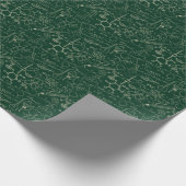 科学、化学、ヴィンテージ実験室のパターン ラッピングペーパー (角)