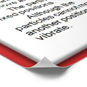 科学、化学、固体中の粒子 ポスター (角)