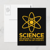 科学 – 単に想像上の… ポストカード (正面/裏面)