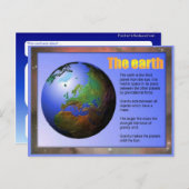 科学, 地球 ポストカード (正面/裏面)