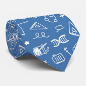 科学/数学/化学ドードルパターン ネクタイ (ロール)