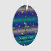 科学、昆虫の虫の愛好家クリスマスツリー オーナメント (正面)