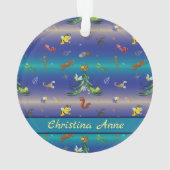 科学、昆虫の虫の愛好家クリスマスツリー オーナメント (裏面)