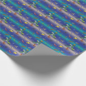 科学、昆虫の虫の愛好家クリスマスツリー ラッピングペーパー (角)