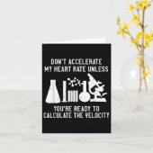 科学 物理学 私の心拍数を上げないで  カード (黄色い花)